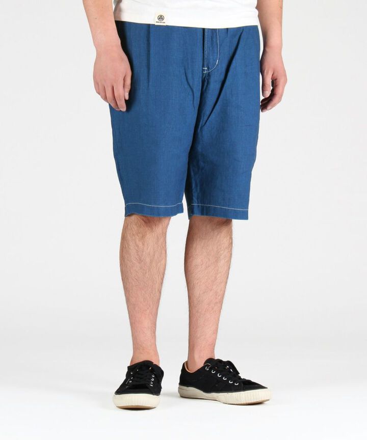 02-059 Indigo linen Easy shorts,, medium image number 1