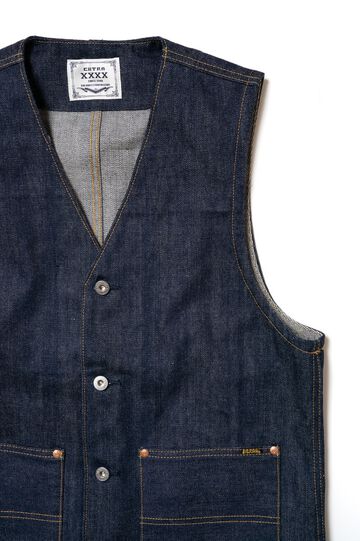 XX602B (000) 'XXXX-EXTRA' BUTTON UP VEST 15.8OZ ORGANIC COTTON-Non Wash-M,, small image number 2