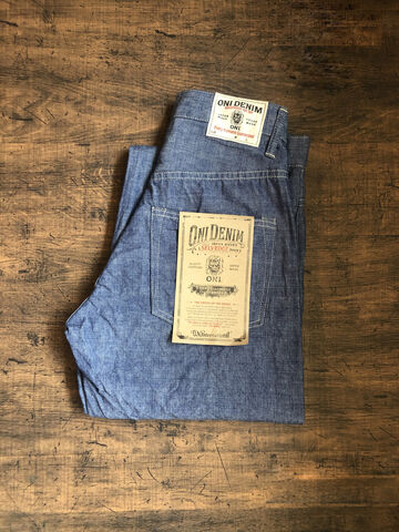 ONI022-SVCH 8.5oz Selvage Chambray Relax Straight,, small image number 0