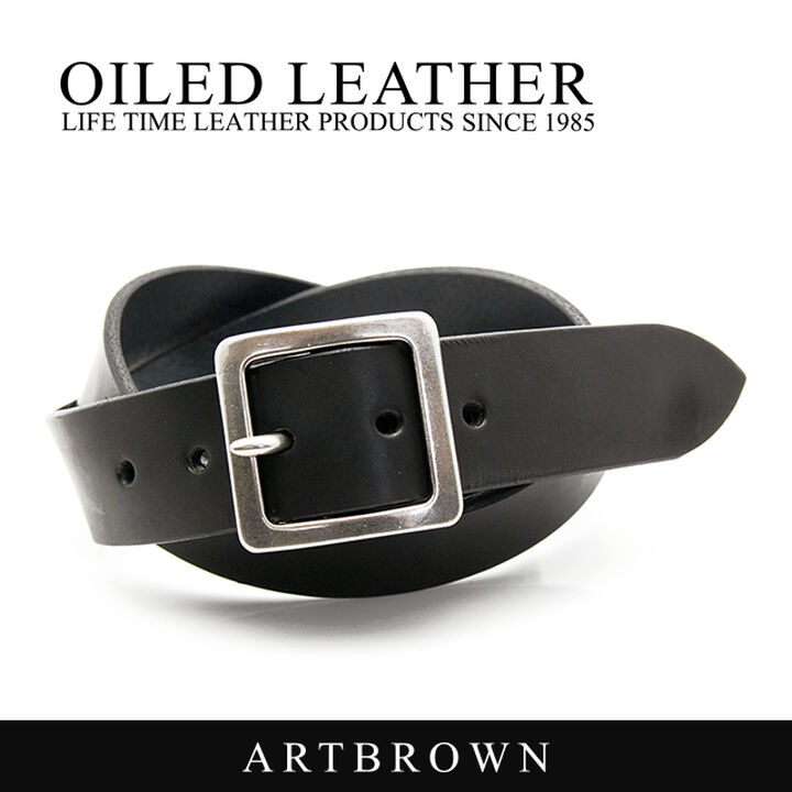 ODB40039AB Tochigi leather men's belt 40mm,CHOCOLATE, medium image number 0