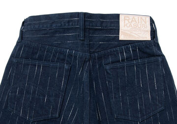 D1885 14oz RAIN Kasuri Jeans,, small image number 5