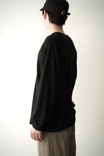 【CAPERTICA】CAP707CS36 Super Soft Cotton / L/S Tee,BLACK, small image number 2