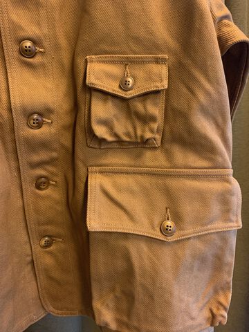 F2448 HEAVY COTTON TWILL HUNTING JACKET,KHAKI, small image number 12