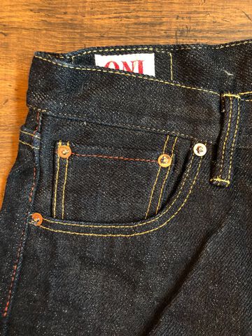 Oni Denim ONI-575NST 22oz Natural Indigo Regular Straight 'NO ARC' version-One Washed-28,, small image number 1