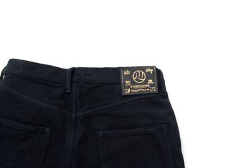 1877 Kyoto Black Dyed Sashiko Jeans Slim Straight -One Wash-31,, small image number 5