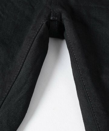 J214 14oz Tapered Model Black Denim Selvedge-One Wash-30,, small image number 9