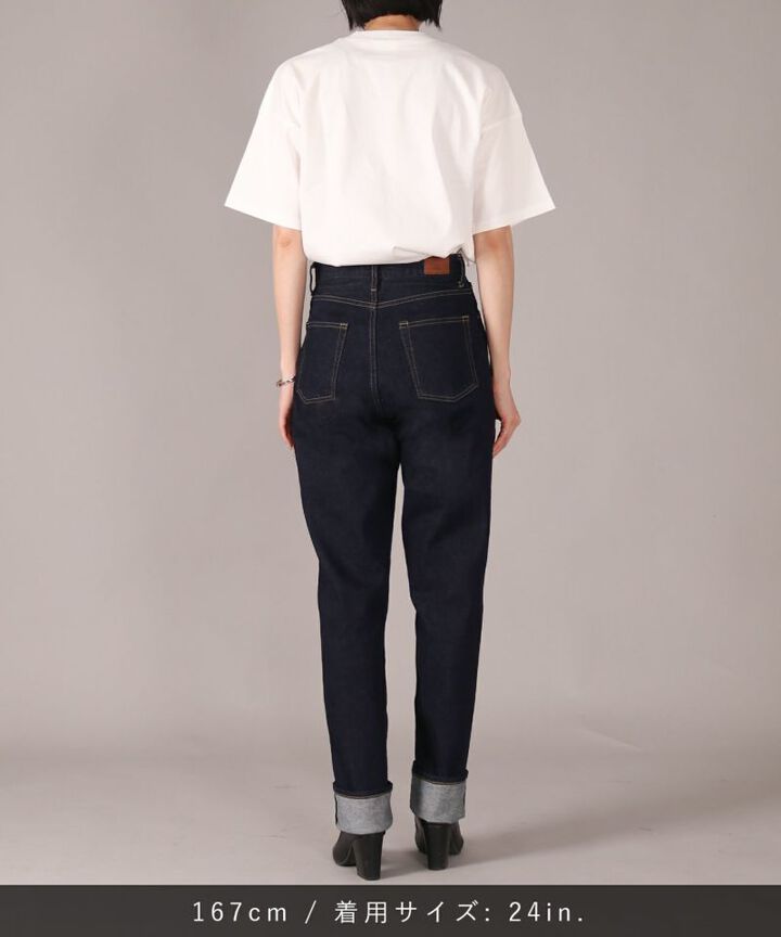 JUJE1001 High Waist Straight 【Women's】,INDIGO, medium image number 17