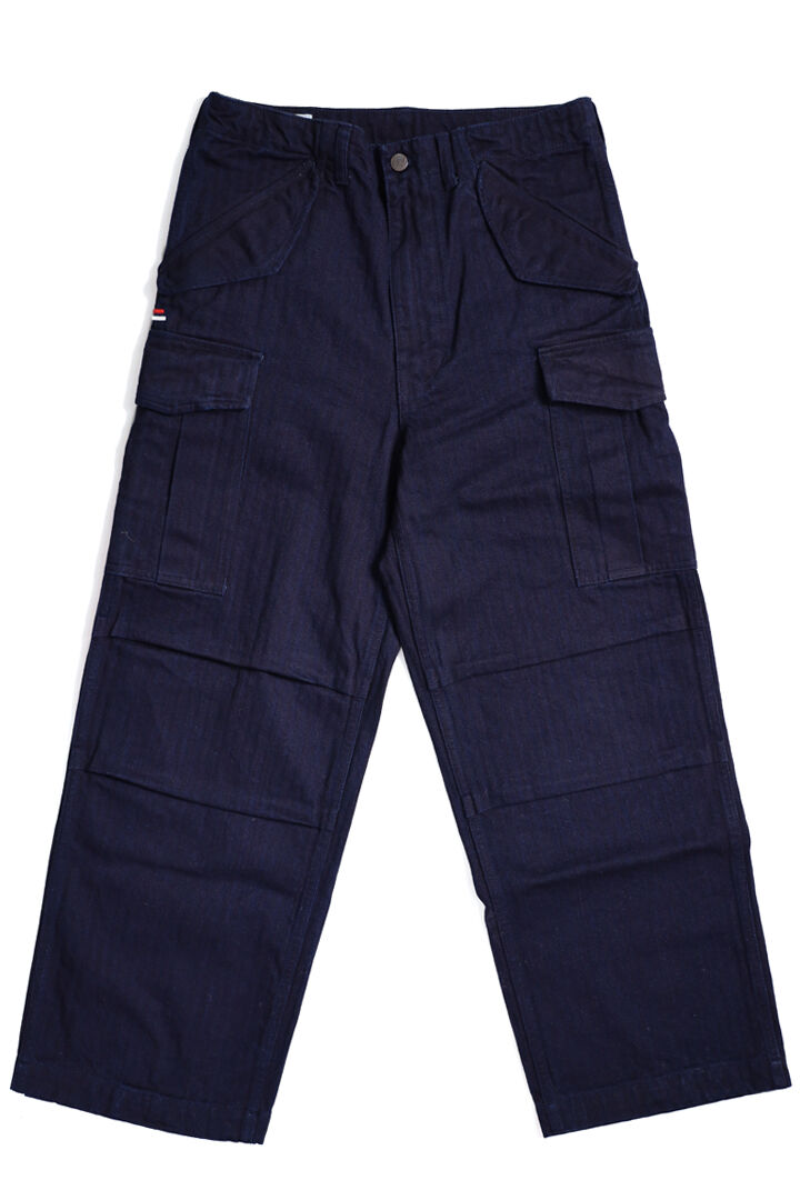 TNK305 "herringbone" M65 Pants (INDIGO),INDIGO, medium image number 10