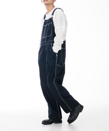 MZPT5001 12OZ "GOING TO BATTLE LABEL" DENIM OVERALLS,, small image number 8