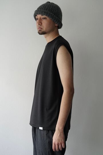 【CAPERTICA】CAP707CS01 Super140s Washable Wool DC_jersey / Loosey Tank_Top,MIDNIGHT, small image number 7