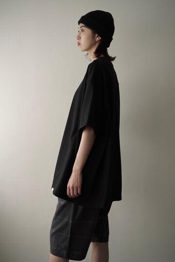 【CAPERTICA】CAP707CS34 Soft Twist Suvin Cotton / Big Tee,BLACK, small image number 1