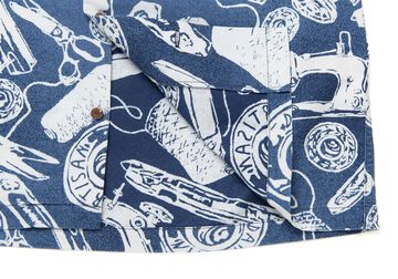 【Pre-order】5722 Indigo Discharge Aloha Shirt,INDIGO, small image number 4