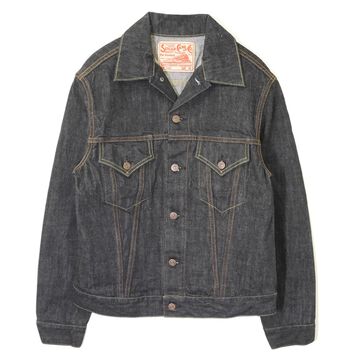 SC11962A 14oz DENIM JACKET 1962 MODEL,, small image number 0