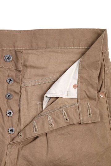 ONI022-SCKB 9.5oz Selvedge Chino Khaki Beige Relax Straight,, small image number 2