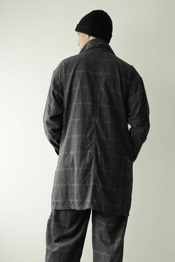 233SH27 Dark Melange Check / Atelier Shirts (CHARCOAL),CHARCOAL, small image number 2