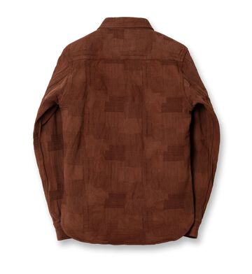 【Pre-order】5717 Amami Mud Dyed Jacquard Shirts,BROWN, small image number 1