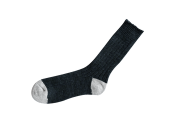 NK0102 RECYCLED COTTON RIBBED SOCKS,CHARCOAL, small image number 2